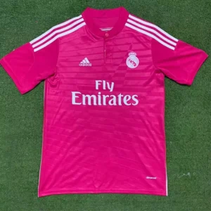Real Madrid 2014/15 Retro Away Pink Jersey Fan Version - Front View Real Madrid 2014/15 Retro Away Pink Jersey Fan Version - Front View | KFCOOL
