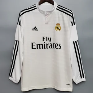 Real Madrid 2014/15 Retro Home Long Sleeve Jersey Fan Version - Front View Real Madrid 2014/15 Retro Home Long Sleeve Jersey Fan Version - Front View | KFCOOL