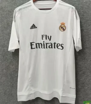 Real Madrid 2015/16 Retro Home Jersey Fan Version - Front View Real Madrid 2015/16 Retro Home Jersey Fan Version - Front View | KFCOOL