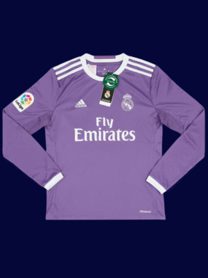Cristiano Ronaldo #7 Real Madrid 2016/17 Home Long Sleeve Jersey Fan Version - Front View | KFCOOL