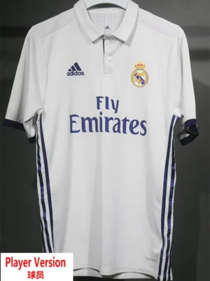 Real Madrid 2016/17 Home Jersey Player Version - Front View | KFCOOL
