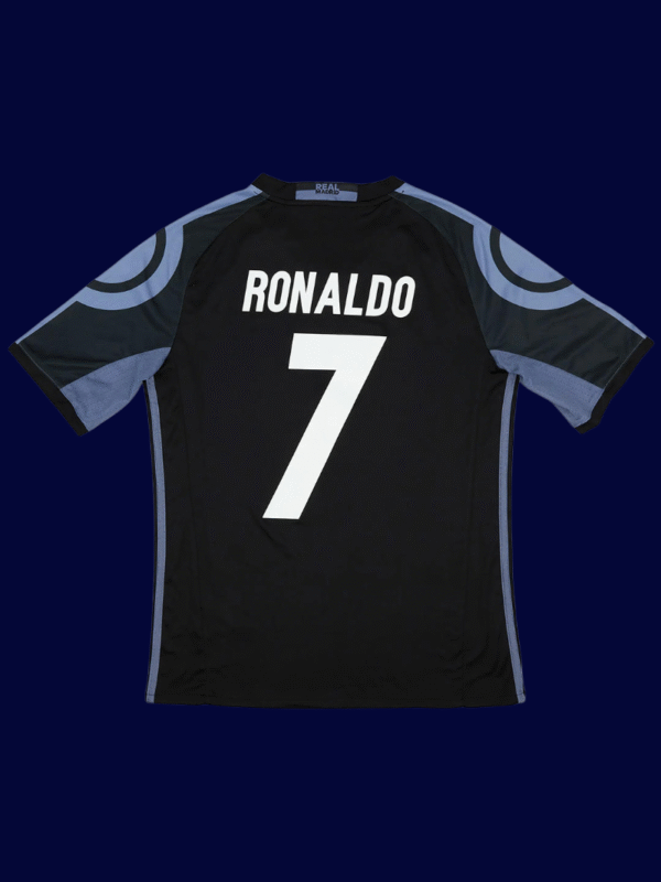 Cristiano Ronaldo #7 Real Madrid 2016/17 Third Jersey Fan Version - Back View | KFCOOL