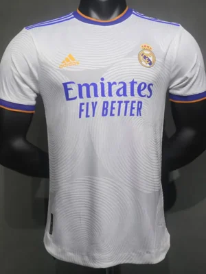 Real Madrid 2021/22 Home Jersey Player Version - Front View Real Madrid 2021/22 Home Jersey Player Version - Front View | KFCOOL