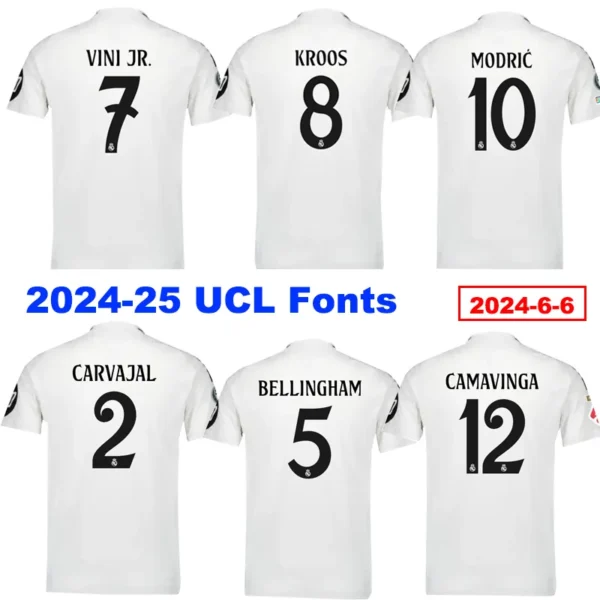 Real Madrid 2024/25 Home Jersey Player Version - Back View Real Madrid 2024/25 Home Jersey Player Version - Back View | KFCOOL