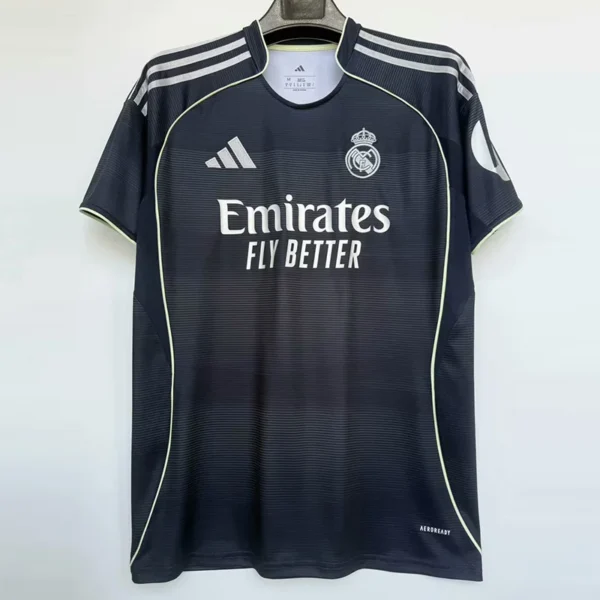 Real Madrid 2025/26 Away Jersey Fan Version - Front View Real Madrid 2025/26 Away Jersey Fan Version - Front View | KFCOOL