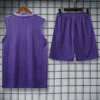 Real Madrid 2025/26 Purple White Sleeveless Shorts - Back View Real Madrid 2025/26 Purple White Sleeveless Shorts - Back View | KFCOOL