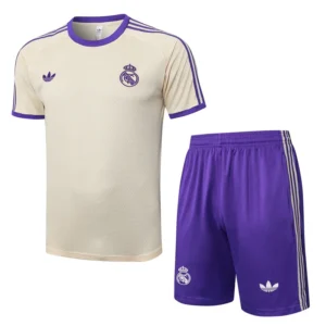 Real Madrid 2025/26 Purple Training Short Suit - Front View | KFCOOL