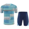 Real Madrid 2025/26 Sky Blue Training Short Suit - Back View | KFCOOL