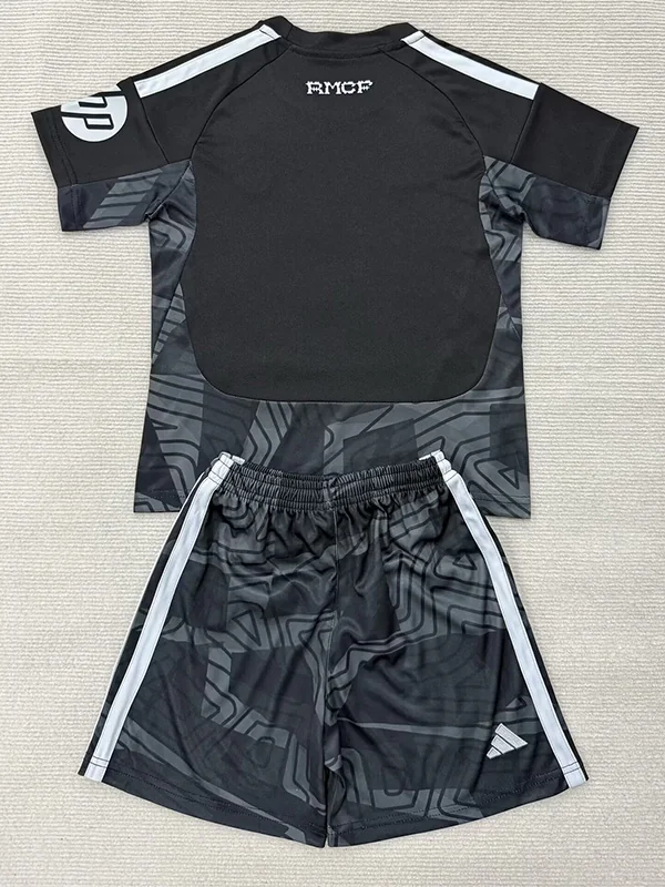 Real Madrid 2026/27 Goalkeeper Kids Kit Fan Version - Back View Real Madrid 2026/27 Goalkeeper Kids Kit Fan Version - Back View | KFCOOL