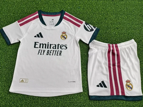 Real Madrid 2026/27 Home Kids Kit Player Version - Back View | KFCOOL