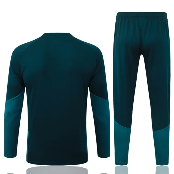 Real Madrid 2026/27 Green Red Half Pull Tracksuit - Back View Real Madrid 2026/27 Green Red Half Pull Tracksuit - Back View | KFCOOL