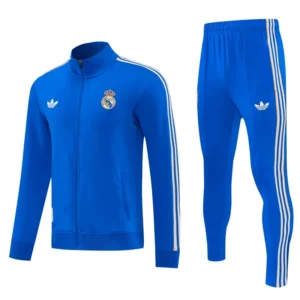 Real Madrid 2026/27 Blue Jacket Tracksuit - Front View | KFCOOL