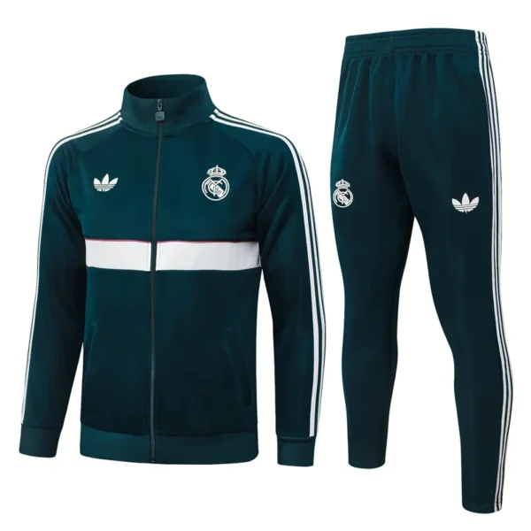 Real Madrid 2026/27 Green Jacket Tracksuit - Front View | KFCOOL