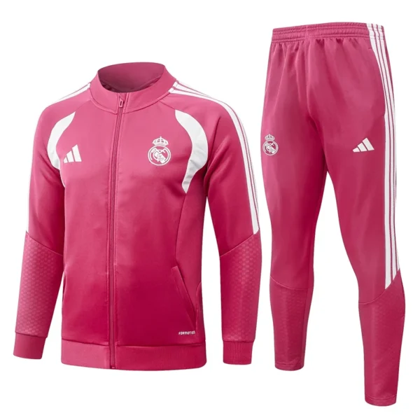 Real Madrid 2026/27 Pink Jacket Tracksuit - Front View | KFCOOL