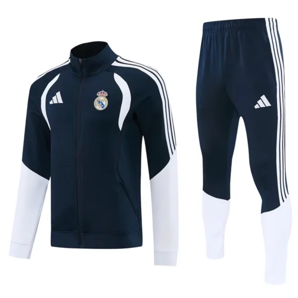 Real Madrid 2026/27 Royal Blue Jacket Tracksuit - Front View | KFCOOL