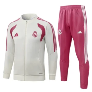 Real Madrid 2026/27 Yellow Pink Jacket Tracksuit - Front View | KFCOOL