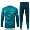 Real Madrid 2026/27 Green Kids Half Pull Tracksuit - Back View | KFCOOL