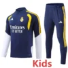 Real Madrid 2026/27 Royal Blue Kids Half Pull Tracksuit - Front View | KFCOOL
