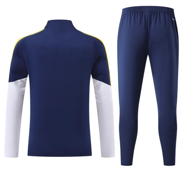Real Madrid 2026/27 Royal Blue Kids Half Pull Tracksuit - Back View | KFCOOL