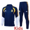 Real Madrid 2026/27 Royal Blue Kids Jacket Tracksuit - Front View | KFCOOL
