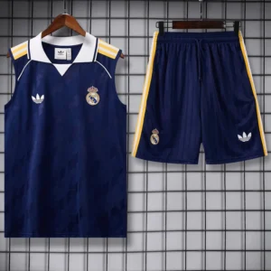 Real Madrid 2026/27 Blue Sleeveless Shorts - Front View Real Madrid 2026/27 Blue Sleeveless Shorts - Front View | KFCOOL