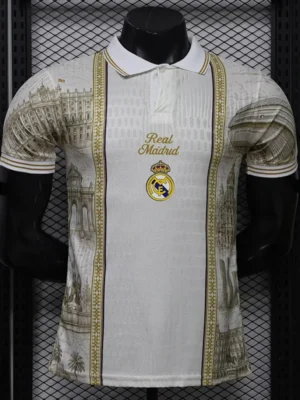 Real Madrid 2026/27 White Training Shirt Player Version - Front View Real Madrid 2026/27 White Training Shirt Player Version - Front View | KFCOOL