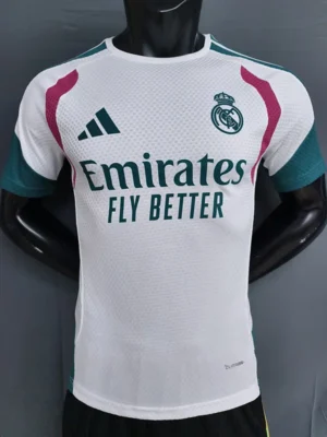 Real Madrid 2026/27 Green White Training Shirt Player Version - Front View Real Madrid 2026/27 Green White Training Shirt Player Version - Front View | KFCOOL