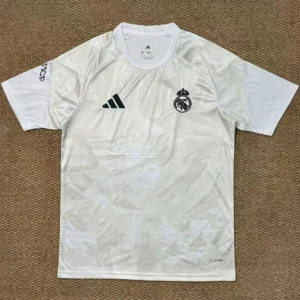 Real Madrid 2026/27 White Training Shirt - Front View Real Madrid 2026/27 White Training Shirt - Front View | KFCOOL