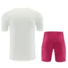 Real Madrid 2026/27 White Pink Training Short Suit - Back View | KFCOOL