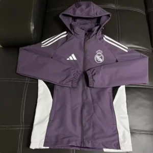 Real Madrid 2026/27 Purple Windbreaker - Front View | KFCOOL