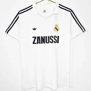 Real Madrid 1984/85 Retro Home Jersey Fan Version - Front View | KFCOOL