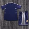 Real Madrid 1998/99 Retro Away Kids Kit Fan Version - Back View Real Madrid 1998/99 Retro Away Kids Kit Fan Version - Back View | KFCOOL