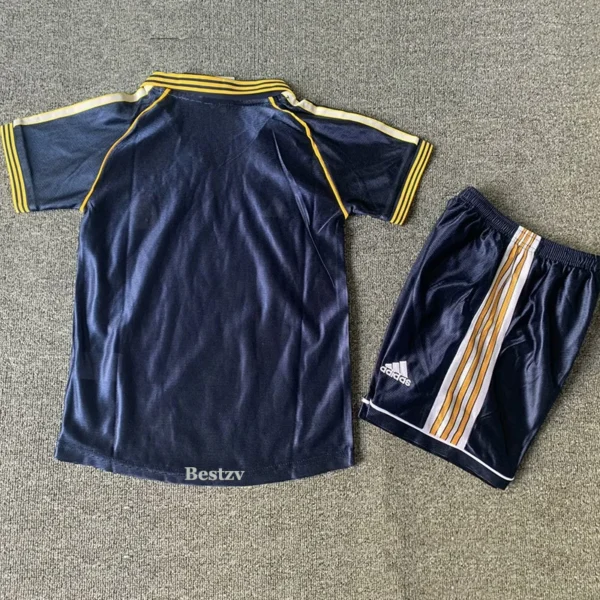 Real Madrid 1998/99 Retro Third Kids Kit Fan Version - Back View | KFCOOL