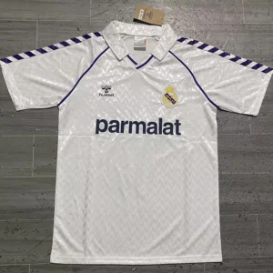 Real Madrid 1986/88 Retro Home Jersey Fan Version - Front View Real Madrid 1986/88 Retro Home Jersey Fan Version - Front View | KFCOOL