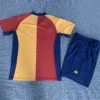 Roma 2001/02 Retro Home Kids Kit Fan Version - Back View - KFCool – Football Jerseys & Soccer Kits Store Roma 2001/02 Retro Home Kids Kit Fan Version - Back View | KFCOOL