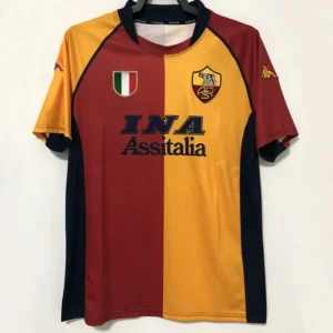 Roma 2001/02 Retro Home Jersey Fan Version - Front View Roma 2001/02 Retro Home Jersey Fan Version - Front View | KFCOOL