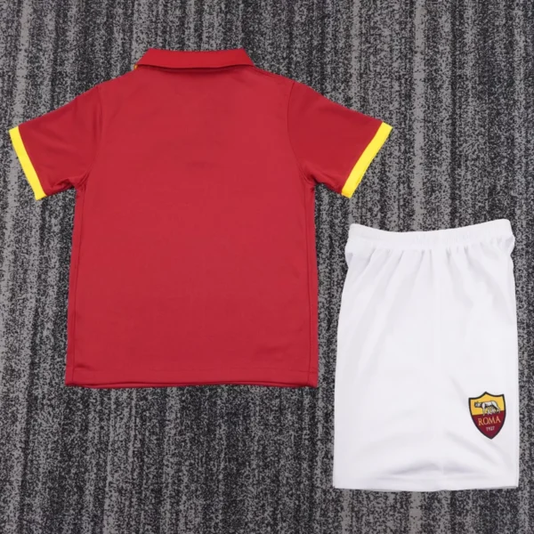 Roma 2014/15 Retro Home Kids Kit Fan Version - Back View - KFCool – Football Jerseys & Soccer Kits Store Roma 2014/15 Retro Home Kids Kit Fan Version - Back View | KFCOOL