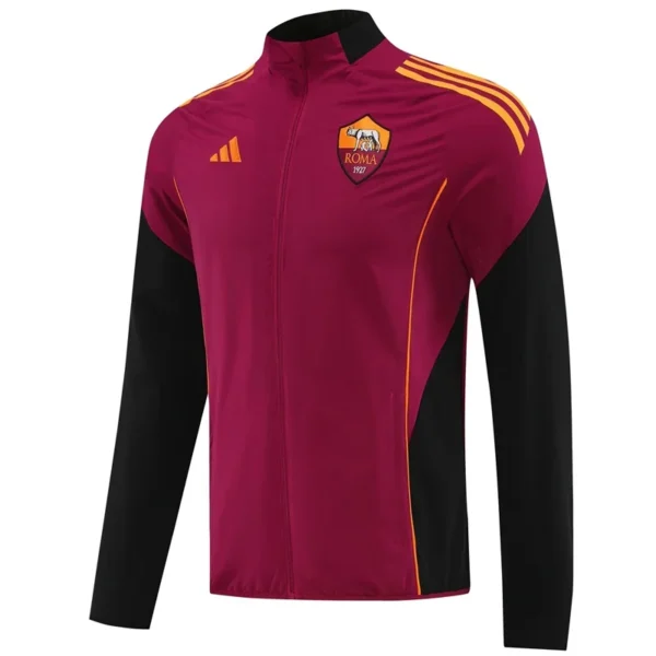 Roma 2025/26 Windbreaker - Front View - KFCool – Football Jerseys & Soccer Kits Store Roma 2025/26 Windbreaker - Front View | KFCOOL