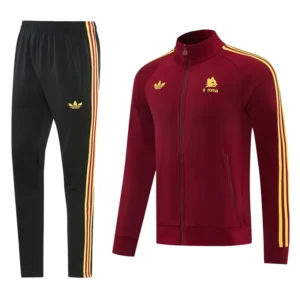 Roma 2026/27 Brown Red Jacket Tracksuit - Front View Roma 2026/27 Brown Red Jacket Tracksuit - Front View | KFCOOL