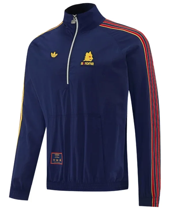 Roma 2026/27 Royal Blue Windbreaker - Front View | KFCOOL