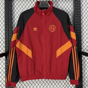 Roma 2026/27 Red Windbreaker - Front View Roma 2026/27 Red Windbreaker - Front View | KFCOOL