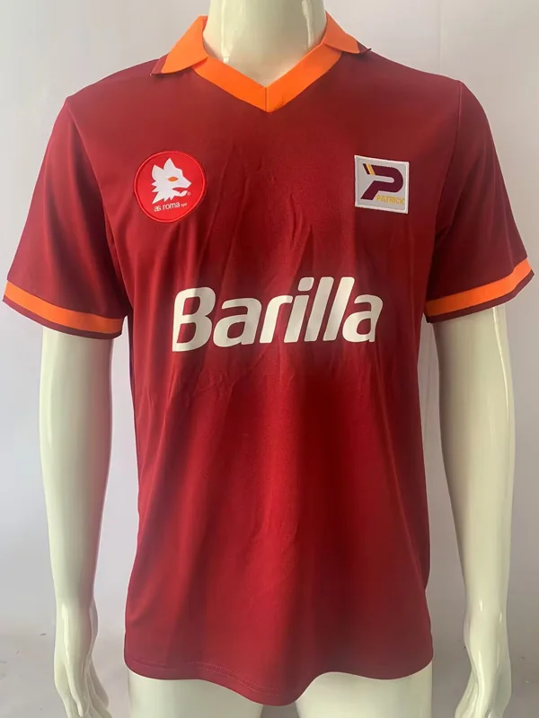 Roma 1982/83 Retro Home Jersey Fan Version - Front View Roma 1982/83 Retro Home Jersey Fan Version - Front View | KFCOOL