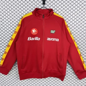 Roma 1988/89 Retro Red Jacket - Front View Roma 1988/89 Retro Red Jacket - Front View | KFCOOL