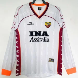 Roma 1999/00 Retro Away Long Sleeve Jersey Fan Version - Front View | KFCOOL