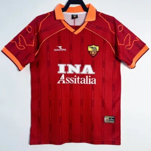 Roma 1999/00 Retro Home Jersey Fan Version - Front View Roma 1999/00 Retro Home Jersey Fan Version - Front View | KFCOOL