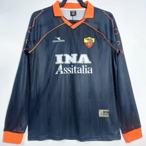 Roma 1999/00 Retro Third Long Sleeve Jersey Fan Version - Front View | KFCOOL