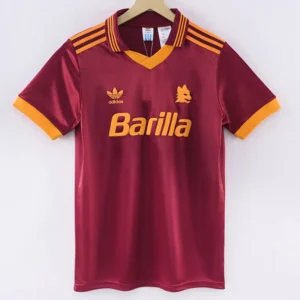 Roma 1992/94 Retro Home Jersey Fan Version - Front View Roma 1992/94 Retro Home Jersey Fan Version - Front View | KFCOOL