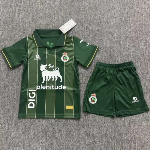 Racing Santander 2026/27 Away Kids Kit Fan Version - Front View | KFCOOL