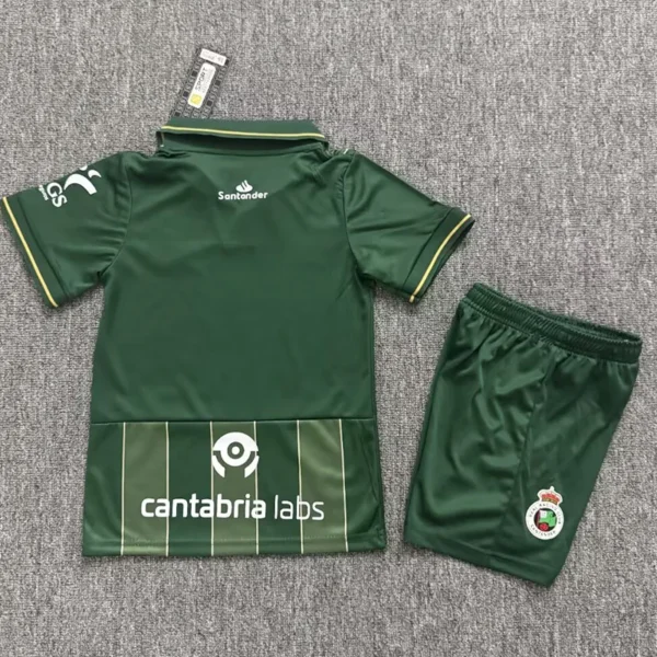Racing Santander 2026/27 Away Kids Kit Fan Version - Back View | KFCOOL
