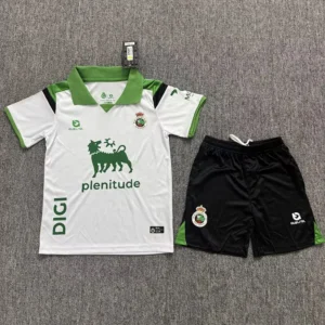 Racing Santander 2026/27 Home Kids Kit Fan Version - Front View | KFCOOL